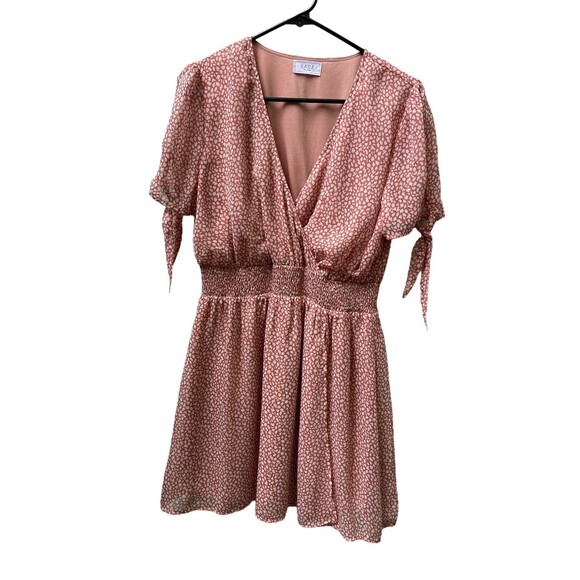 Sage the Label mini dress with a rust and white pattern‎ size Large - Picture 1 of 5